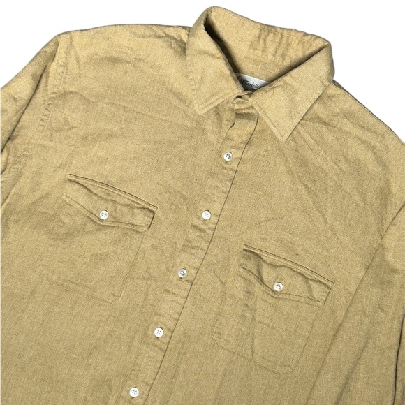 Turnbull & Asser England Herringbone Weave Custom Made Premium Dress Shirt SzXL - Picture 6 of 10